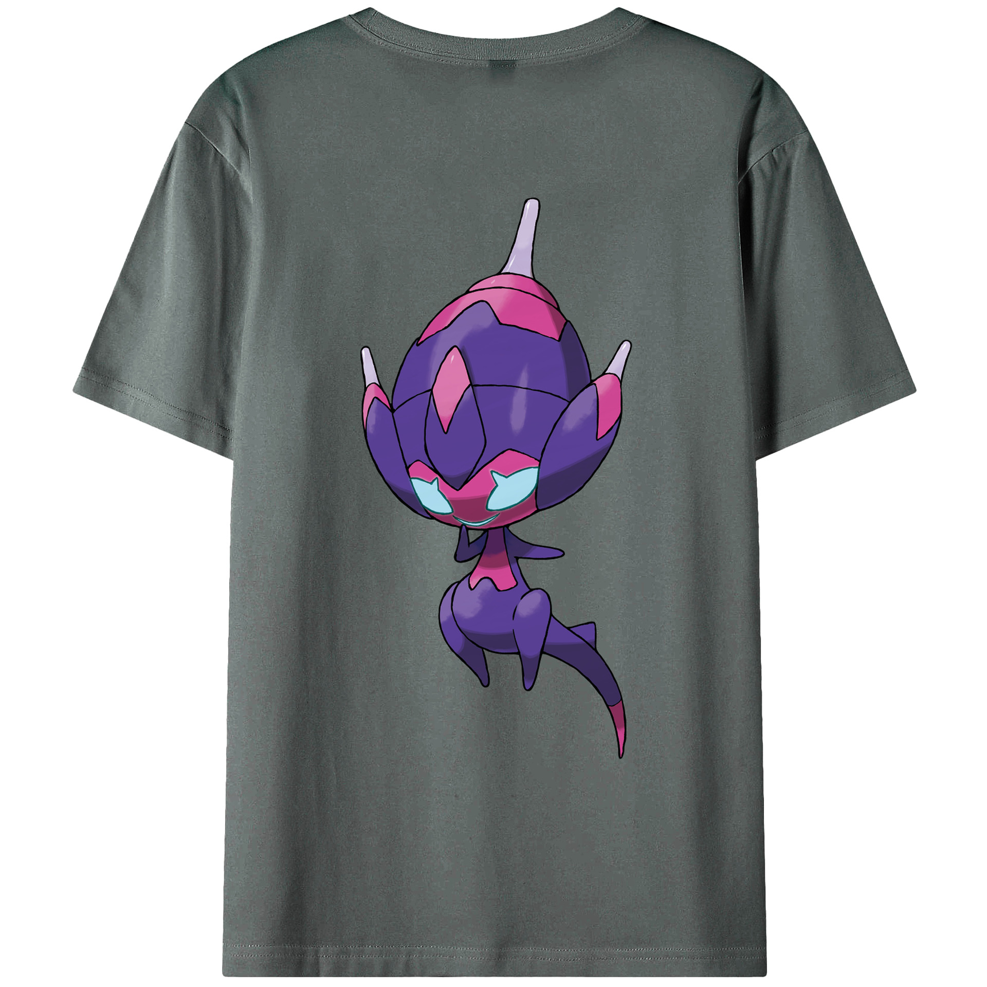 （画像用） ポケットモンスター Pokémon 綿100％ メンズ半袖Tシャツ（バックプリント） 通気性